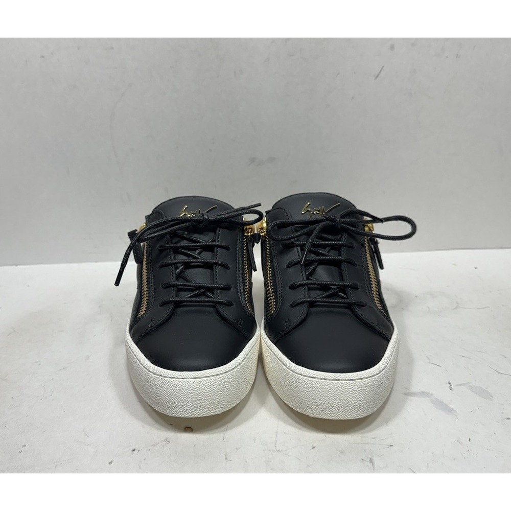 Giuseppe Zanotti Frankie Cut Mule Zip Sneakers Women's Size 9 / 39 Black Leather - Picture 2 of 7